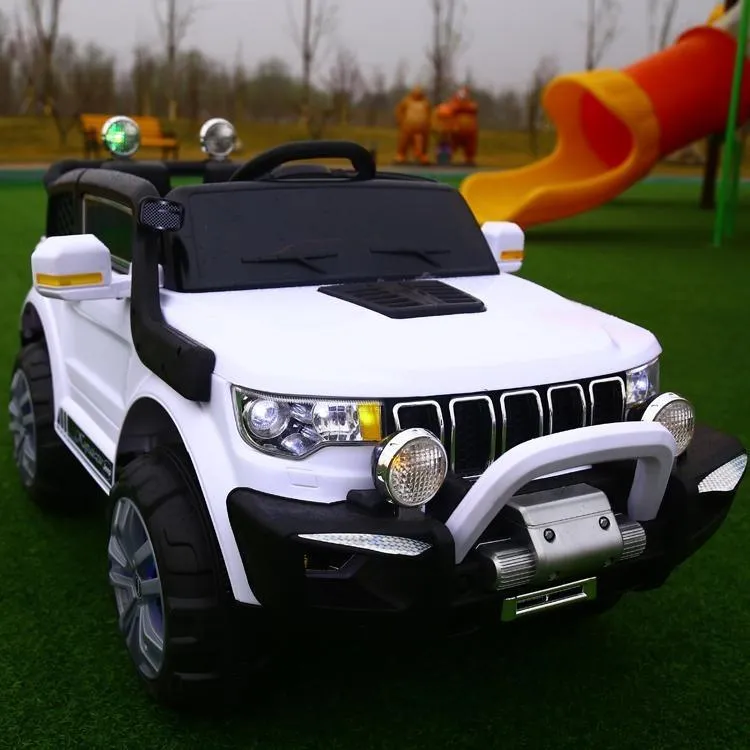12V Compass Electric Jeep with Remote Control & Manual Drive for Kids | 4 Shock Absorbers | High-speed mute motor