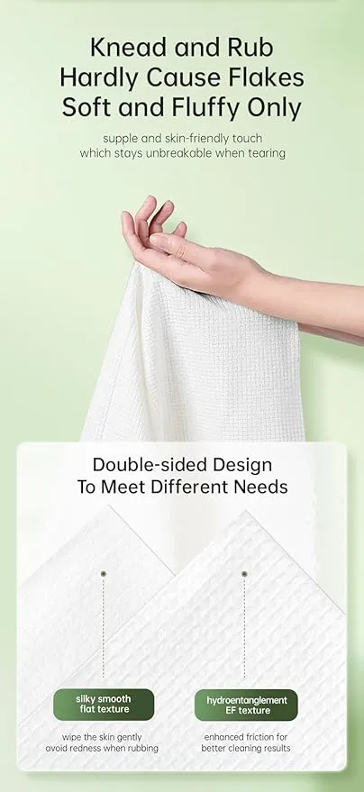 6 Packs Large Compressed Towel, 55.12'' x 28'' Disposable Cotton Bath Towels, Portable Thick Cotton Towel Reusable Suitable for Hiking Camping Beach Swimming and Traveling