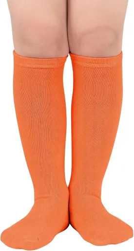 American Trends Kids Child Athletic Socks Striped Knee High Tube Soccer Socks Baseball Softball Socks for Toddler Girls