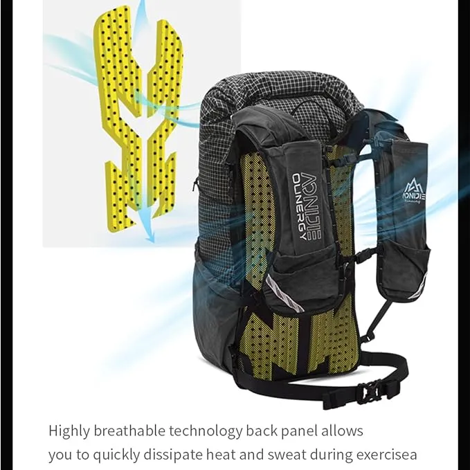 AONIJIE Large Hydration Backpack 30L Running Multifunctional Hiking Pack Backpacks Climbing Hydration Daypacks Lightweight