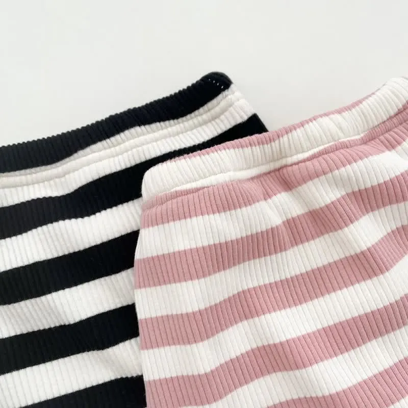 Baby Bunny Striped Fleece Lined Leggings