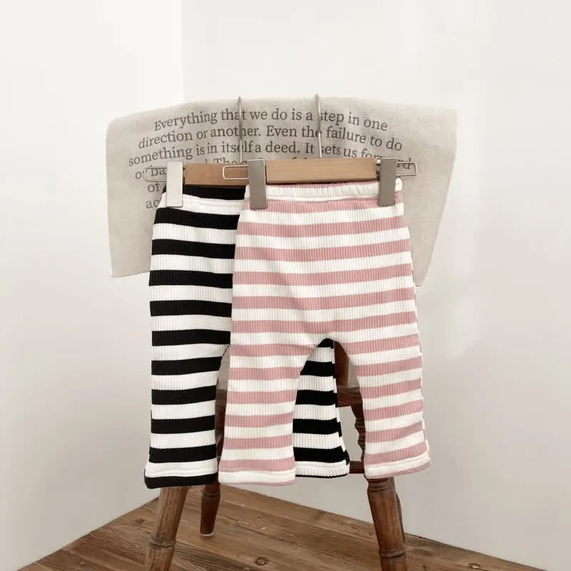 Baby Bunny Striped Fleece Lined Leggings