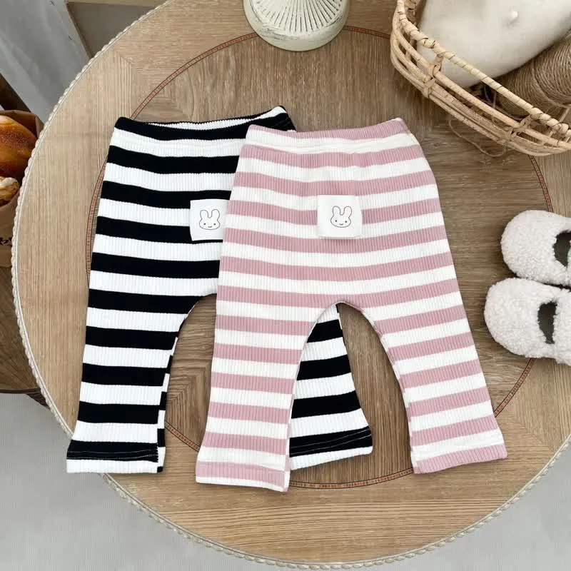 Baby Bunny Striped Fleece Lined Leggings