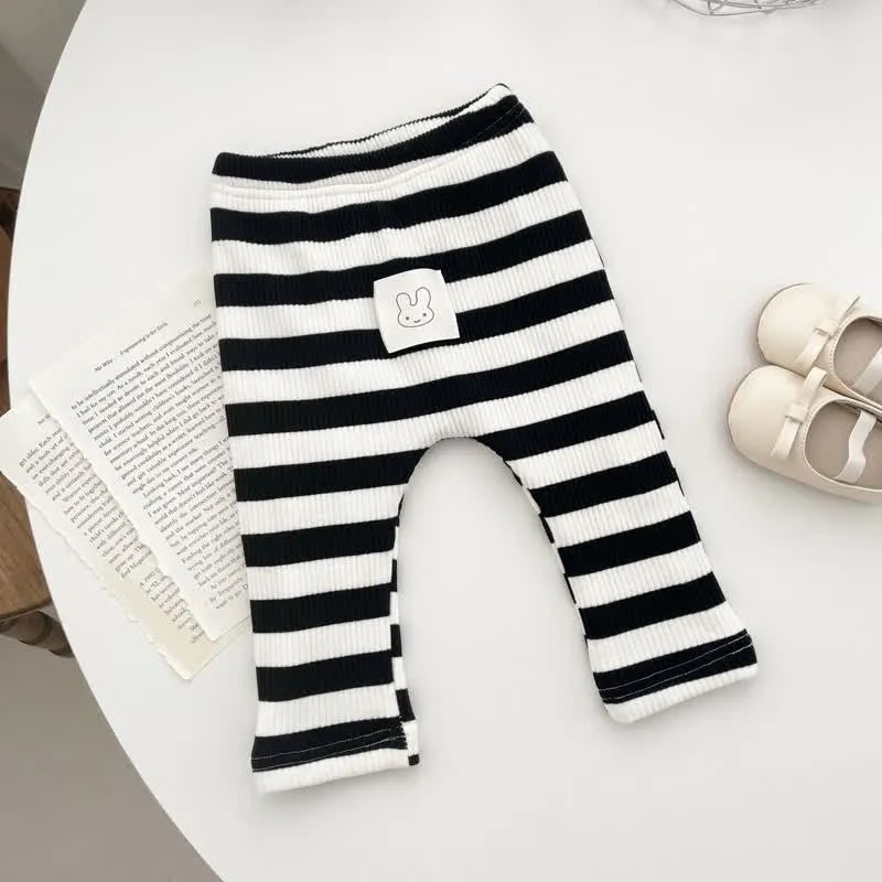 Baby Bunny Striped Fleece Lined Leggings