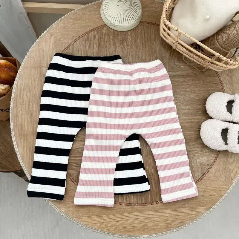 Baby Bunny Striped Fleece Lined Leggings
