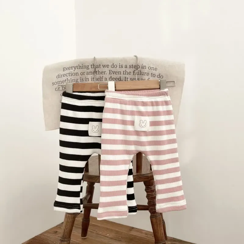 Baby Bunny Striped Fleece Lined Leggings