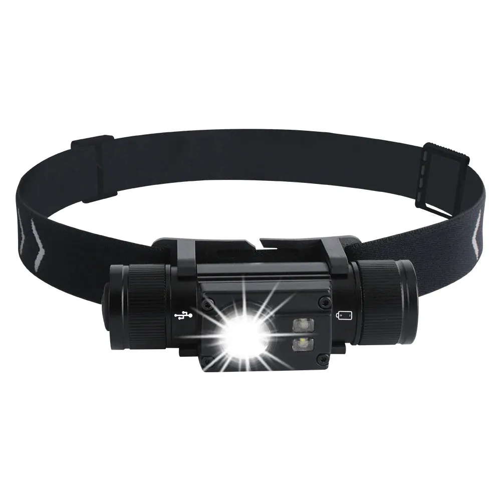 BORUiT D10 L2 LED Headlamp Powerful 3000LM Waterproof Headlight Type-C Rechargeable 18650 Head Torch