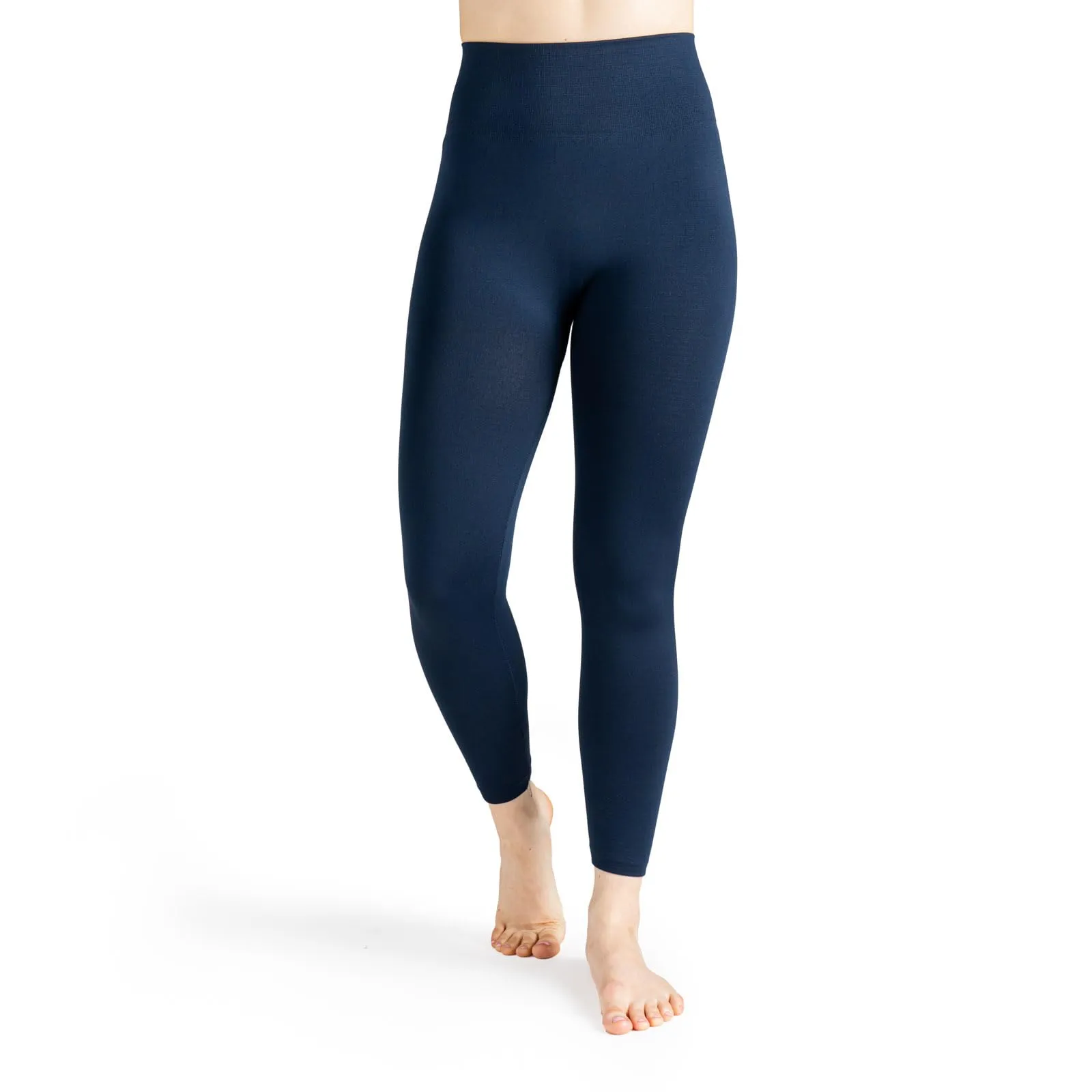 Britt's Knits womens Fleece-lined Legging Tights, Navy, Medium-Large US