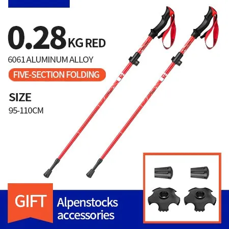 BSWOLF 2Pcs Ultralight Trekking Poles