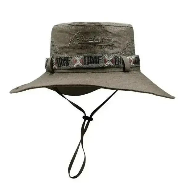 bucket hat with wide brim