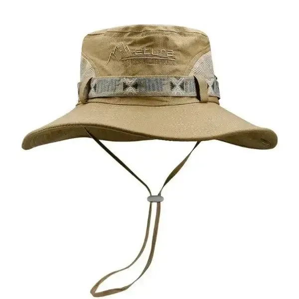 bucket hat with wide brim