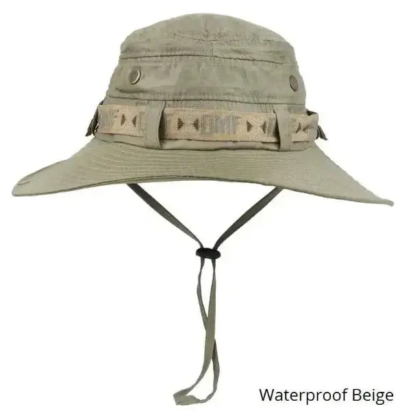bucket hat with wide brim