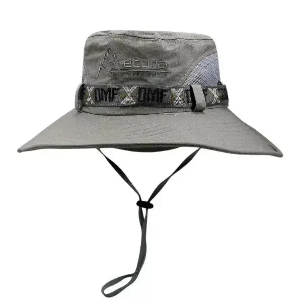 bucket hat with wide brim