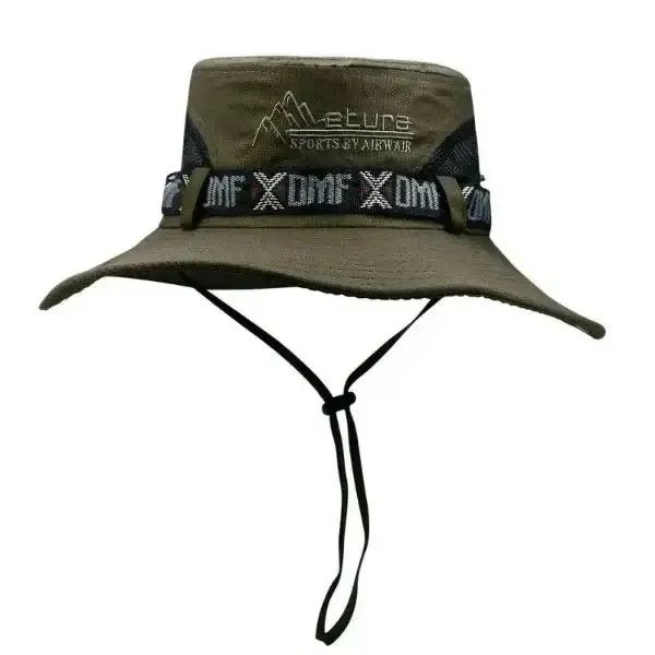 bucket hat with wide brim