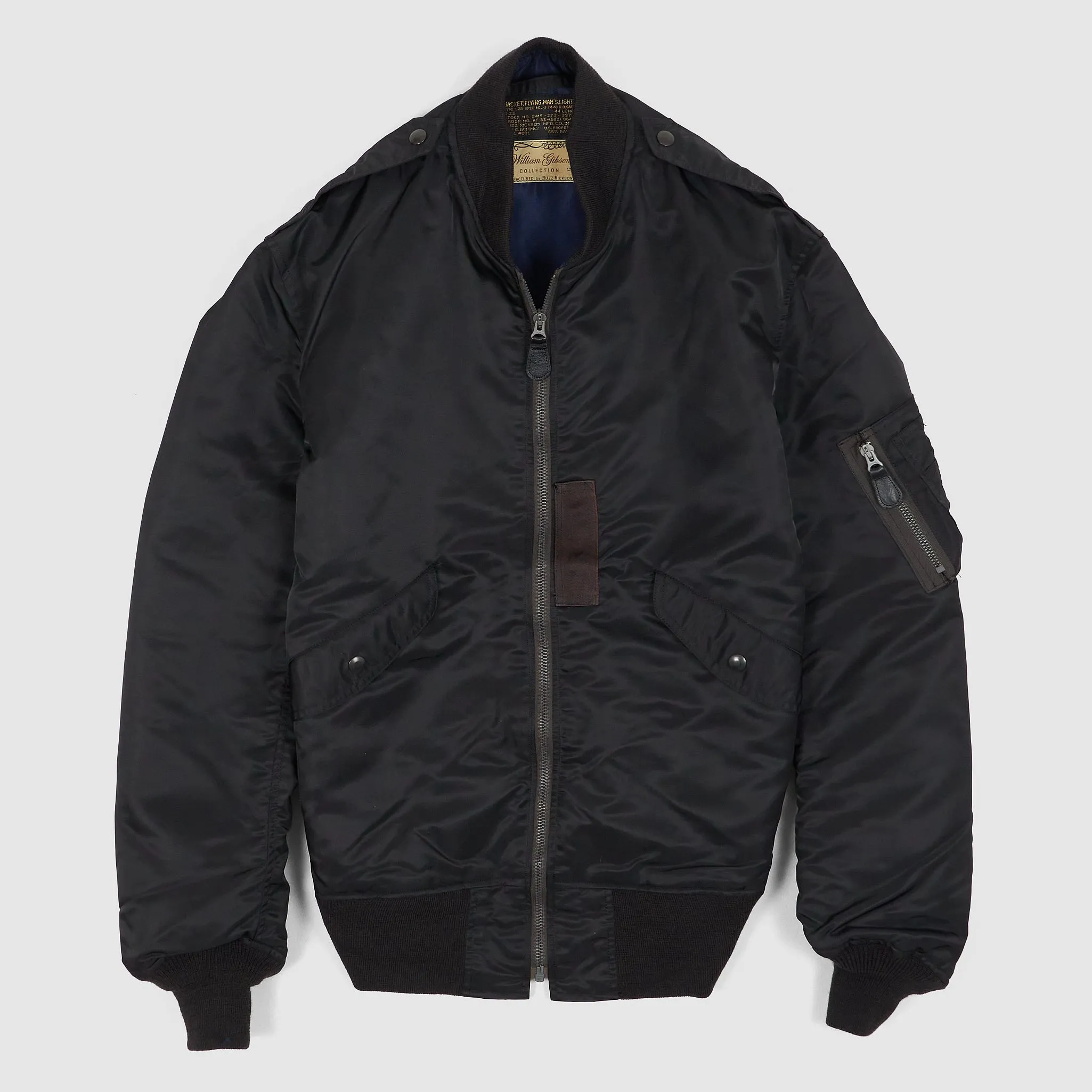 Buzz Rickson's X William Gibson L-2B  Black Flight Jacket