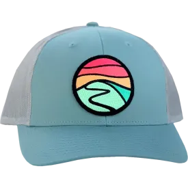 Curved Brim Trucker with Hilltop Patch