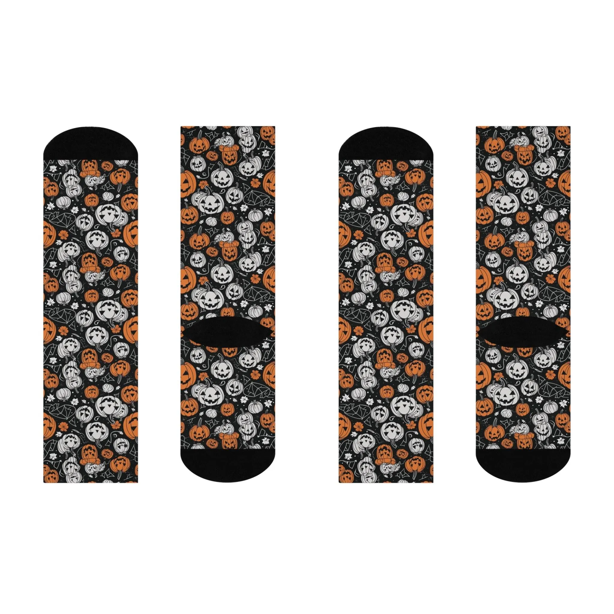 Cushioned Jack-o-Lantern Crew Socks