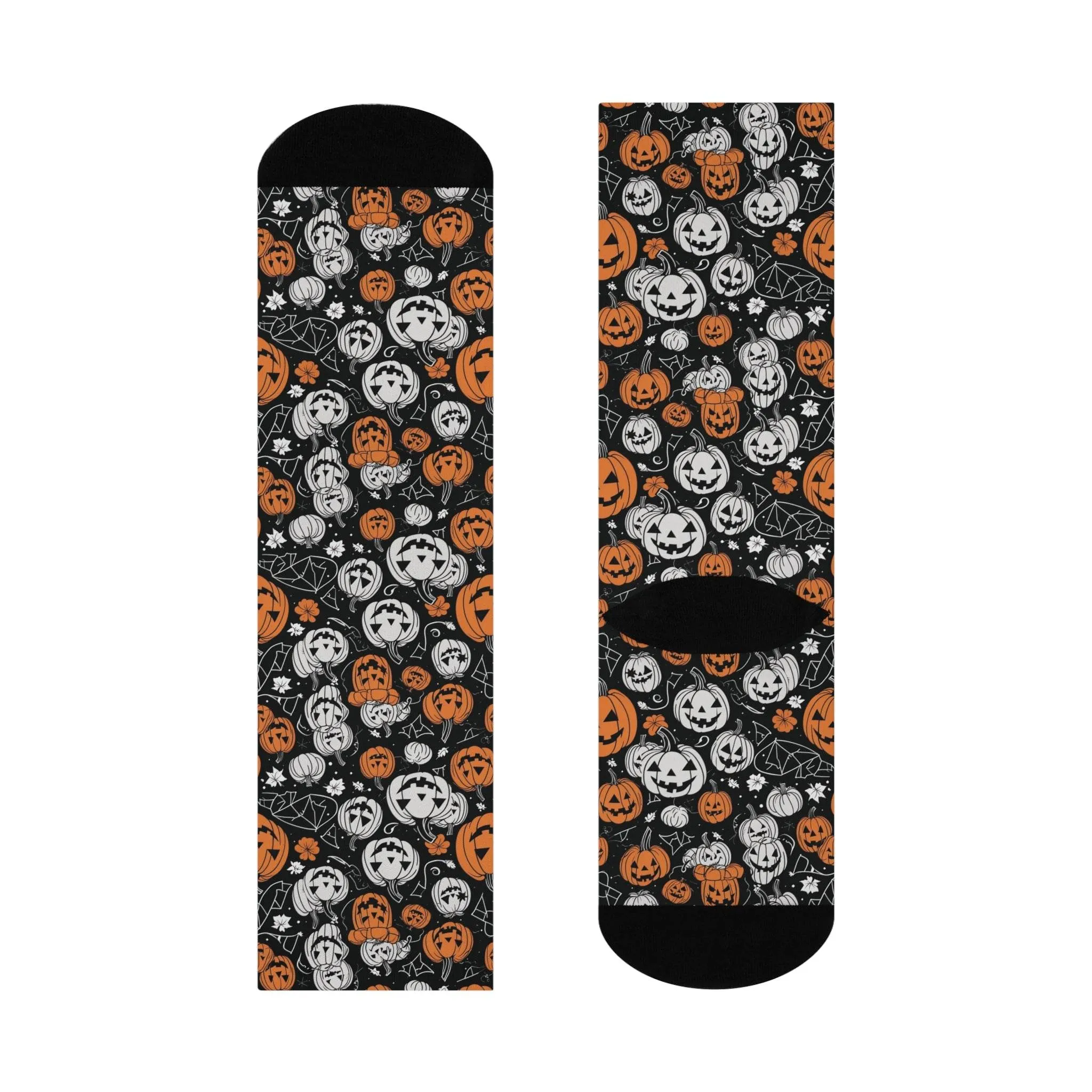 Cushioned Jack-o-Lantern Crew Socks