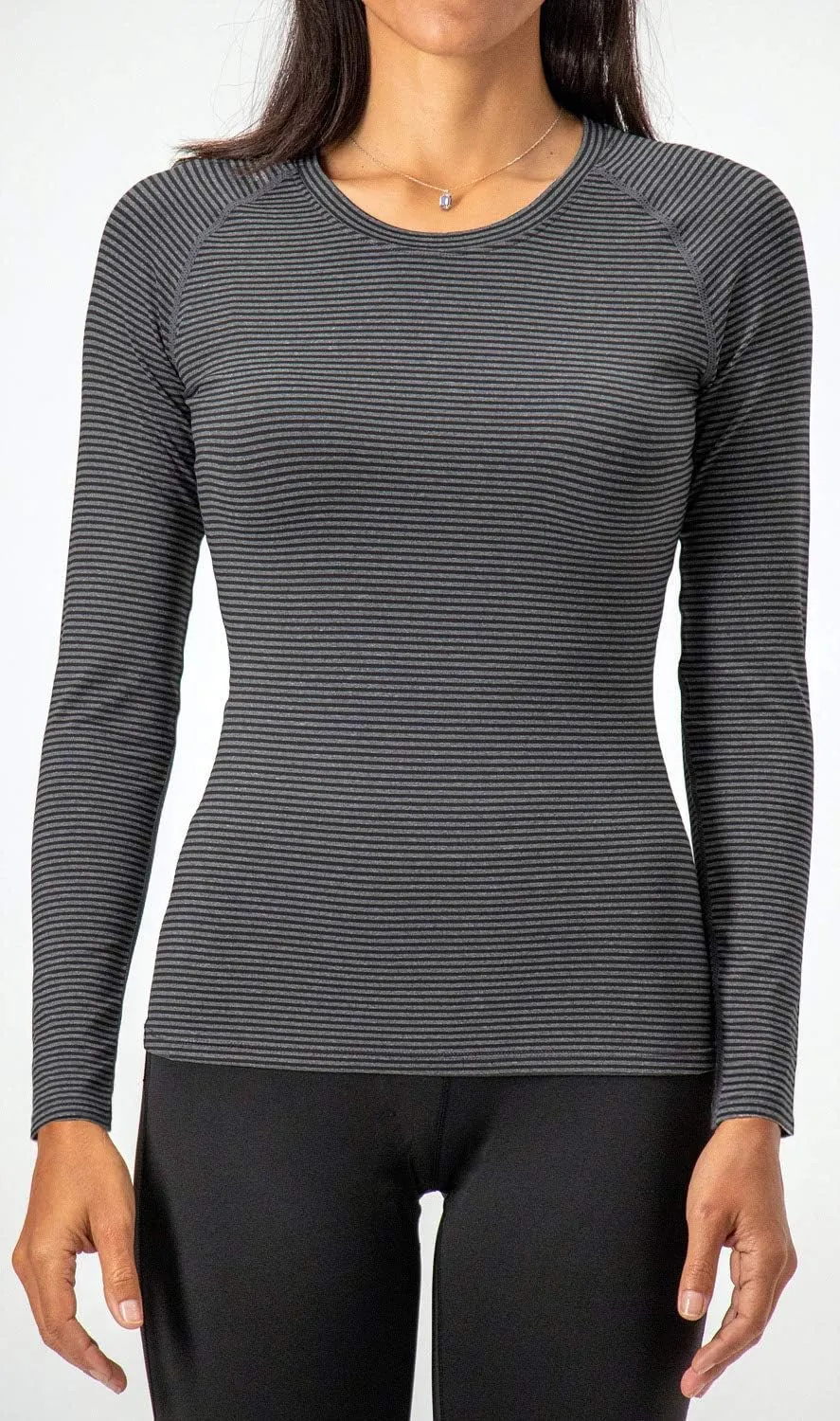 DEVOPS Women's 2 Pack Thermal Long Sleeve Shirts Compression Baselayer Tops