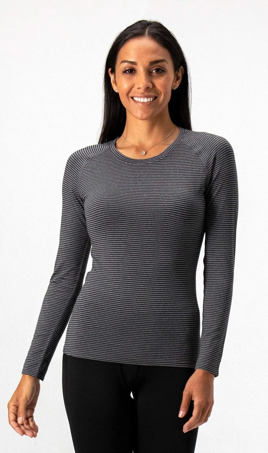 DEVOPS Women's 2 Pack Thermal Long Sleeve Shirts Compression Baselayer Tops