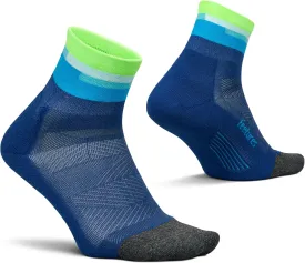 Feetures Elite Light Cushion Quarter Solid - Sport Sock with Targeted Compression - (1 Pair)