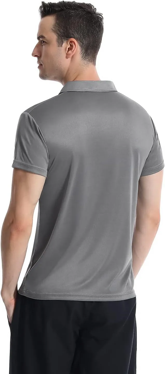 Femdouce Polo Shirt Mens Polo Shirts Short Sleeve Moisture Wicking Shirts for Men Polo Golf Shirt Men Athletic Fit 1-4 Packs