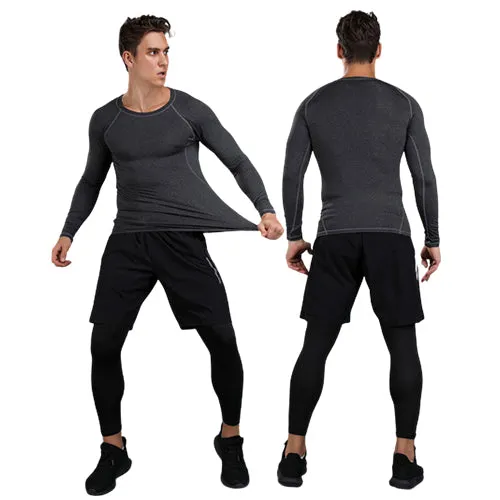 Fitness T-Shirts Compression Tshirts Workout Quick Dry Fit Sport
