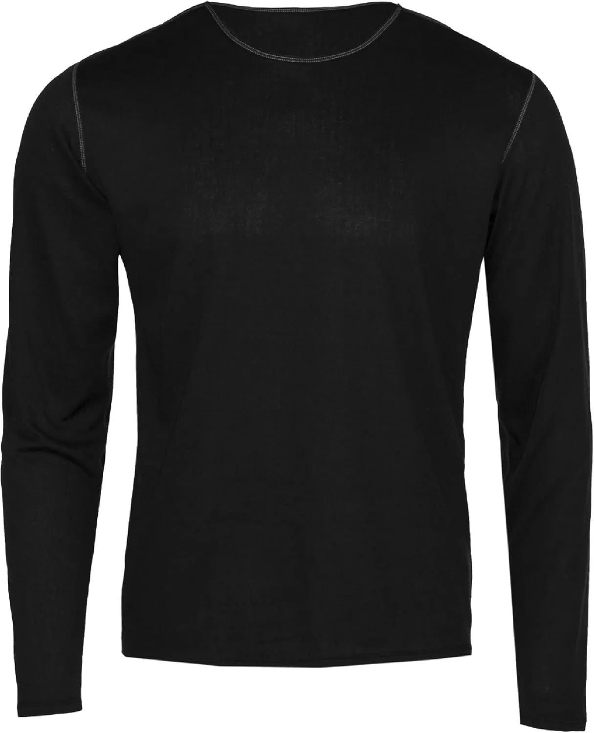 Hot Chillys Men's Pepper Bi-Ply Thermal Warming Midweight Relaxed Fit Stretching Base Layer Long Sleeve Crewneck