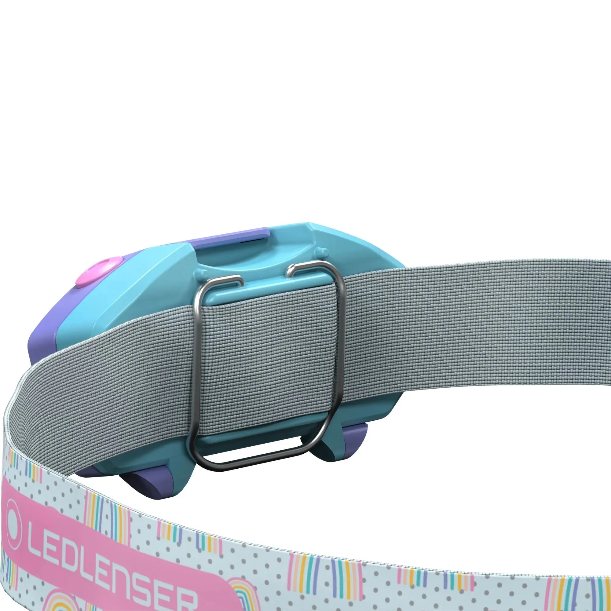 Kidled2 Headtorch Purple with Rainbows by Ledlenser