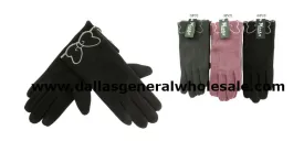 Ladies Fashion Fleece Gloves Wholesale