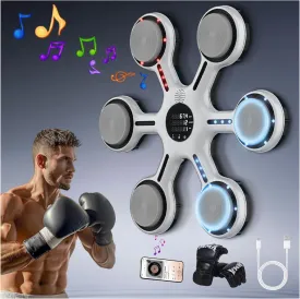 New Intelligent-Professional Music Boxing Machine,Large Size Intelligent Bluetooth Wall-Mounted Boxing Equipment, Boxing mat Exercise Machine, Suitable for Adults and Children