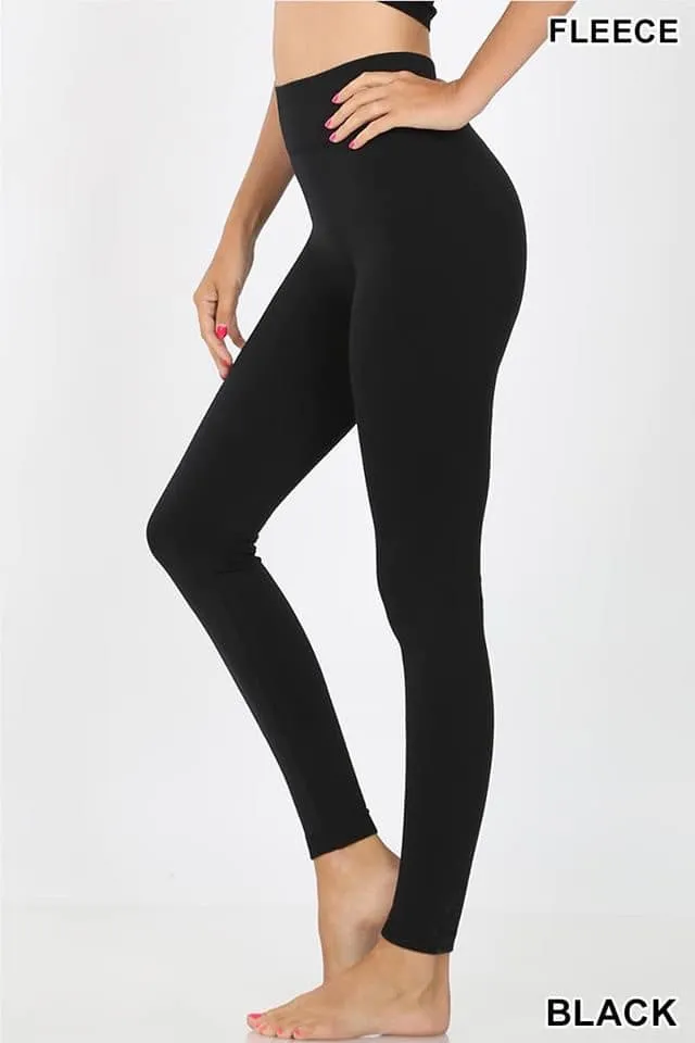 Nylon Fleece Leggings