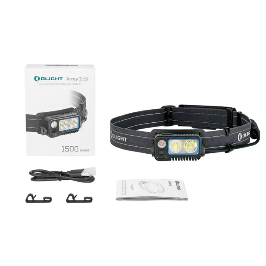 OLIGHT Olight Array 2 Pro High Performance 1500 Lumens Headlamp Black