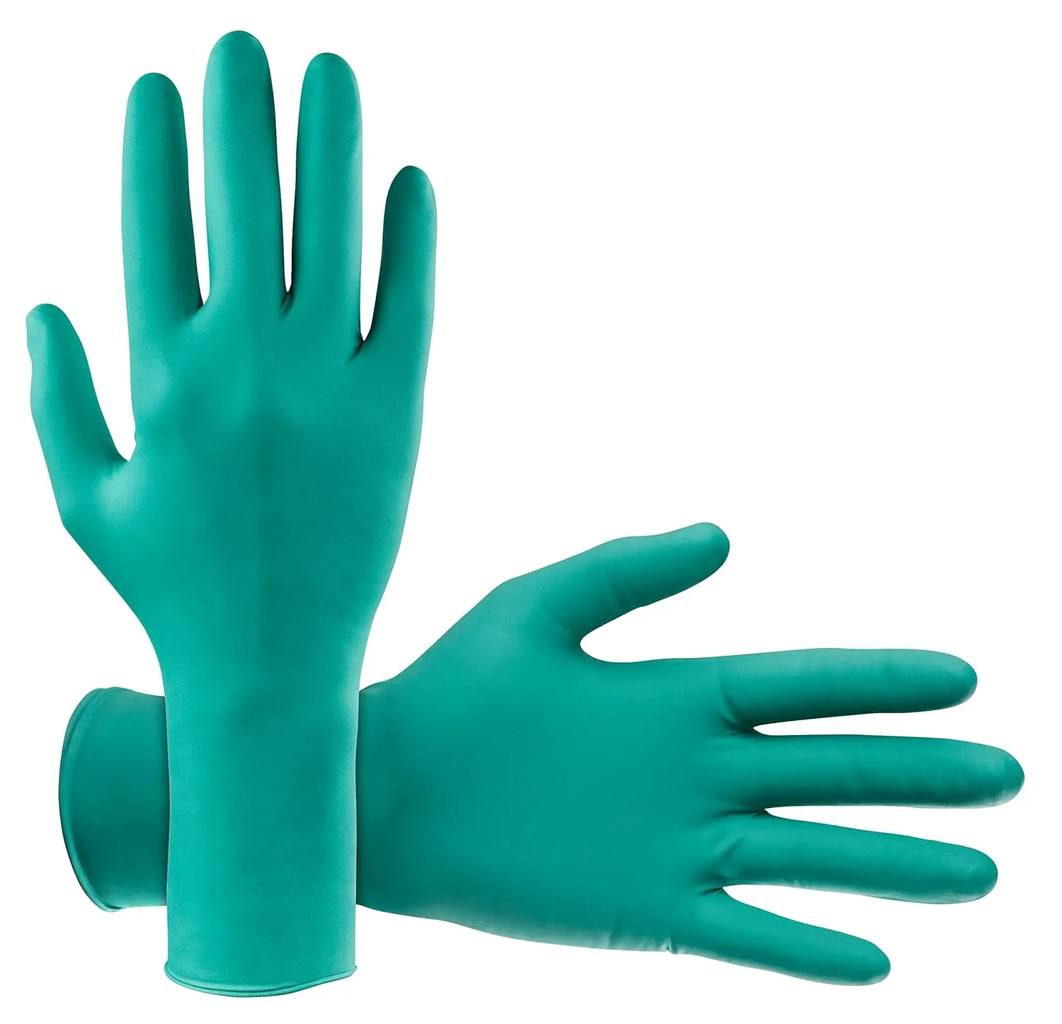 SAS Safety ChemDefender Powder-Free Chloroprene Disposable Gloves | 5 Mil - Medium | Chemical Resistance, Textured Fingertips, Extended 12" Cuff, Single Use | for Dental & Industrial | 66592