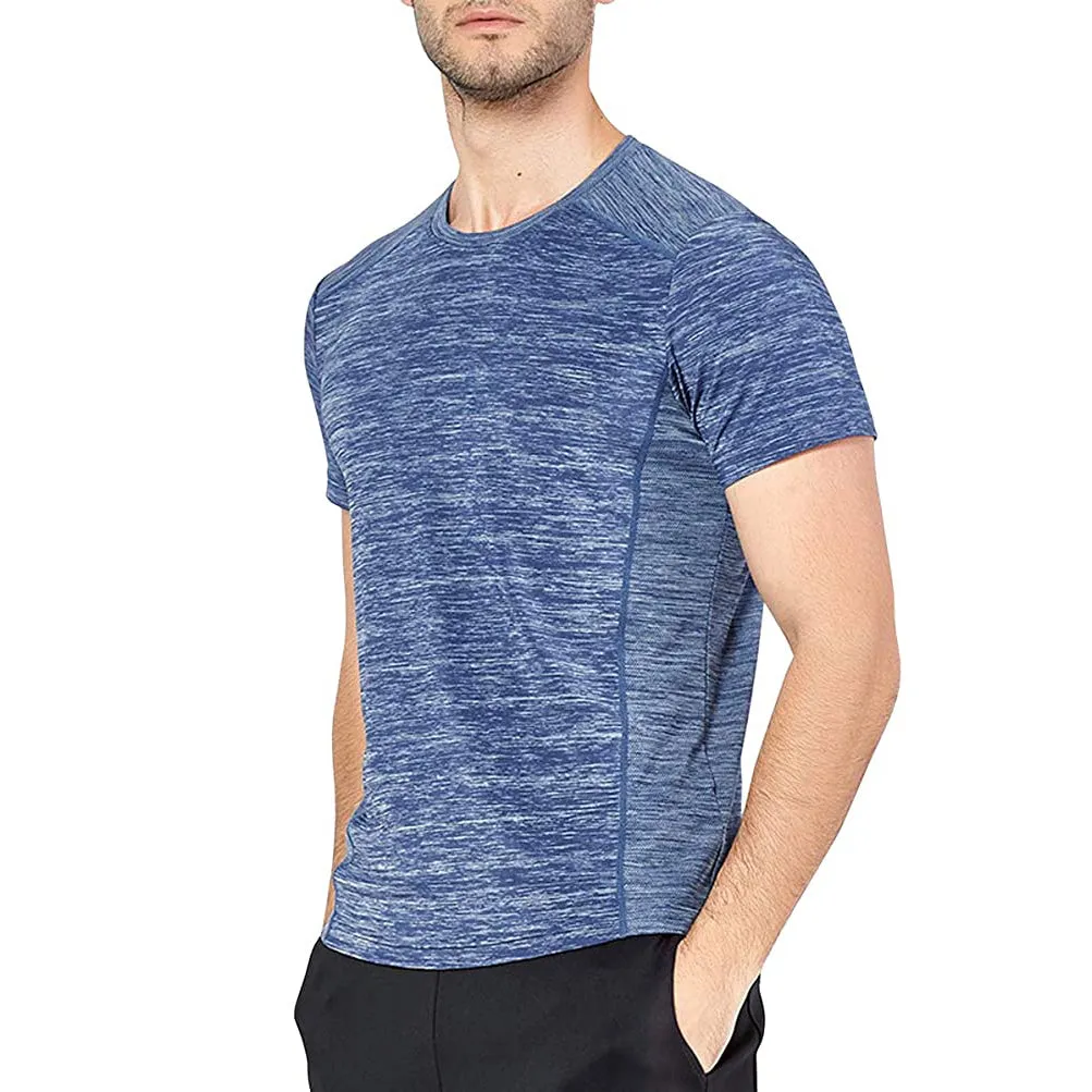 Sidiou Group Anniou Summer Gym Workout Running Tshirt Short Sleeve Quick Dry T-shirt Bodybuilding Training Sport T Shirt