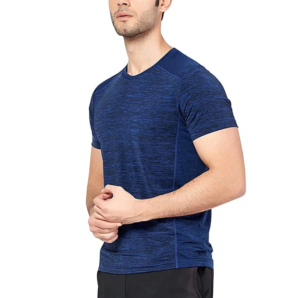 Sidiou Group Anniou Summer Gym Workout Running Tshirt Short Sleeve Quick Dry T-shirt Bodybuilding Training Sport T Shirt