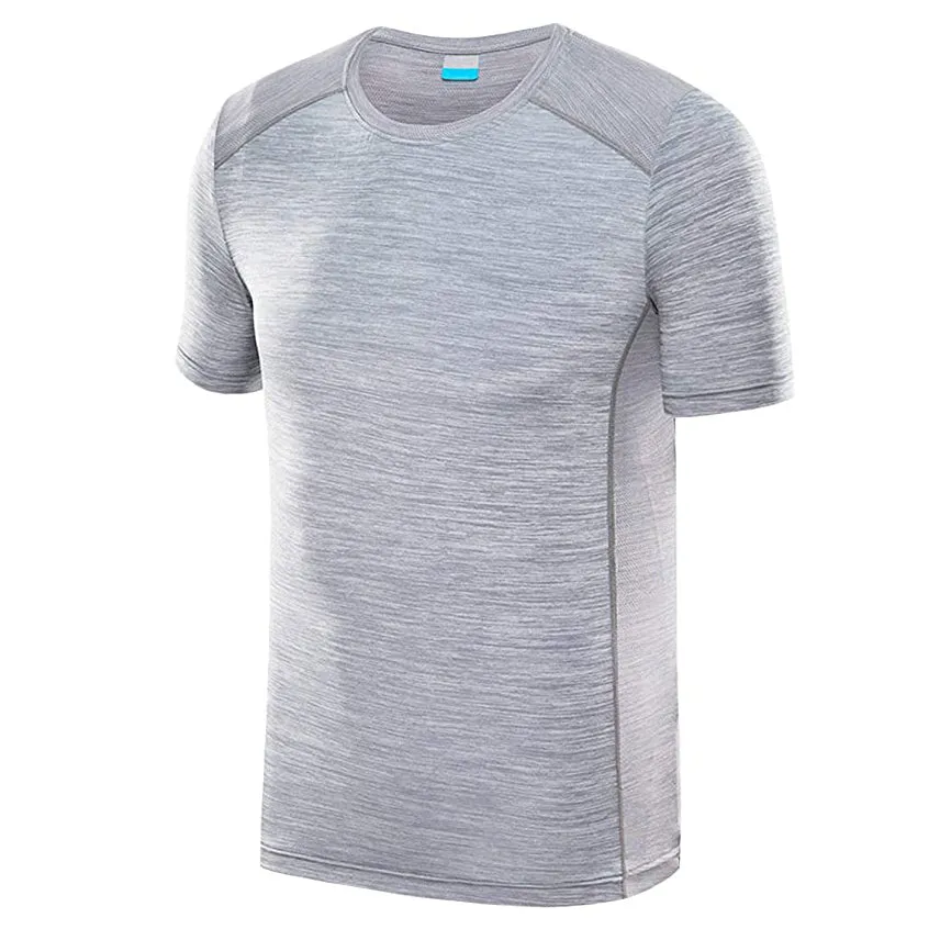 Sidiou Group Anniou Summer Gym Workout Running Tshirt Short Sleeve Quick Dry T-shirt Bodybuilding Training Sport T Shirt