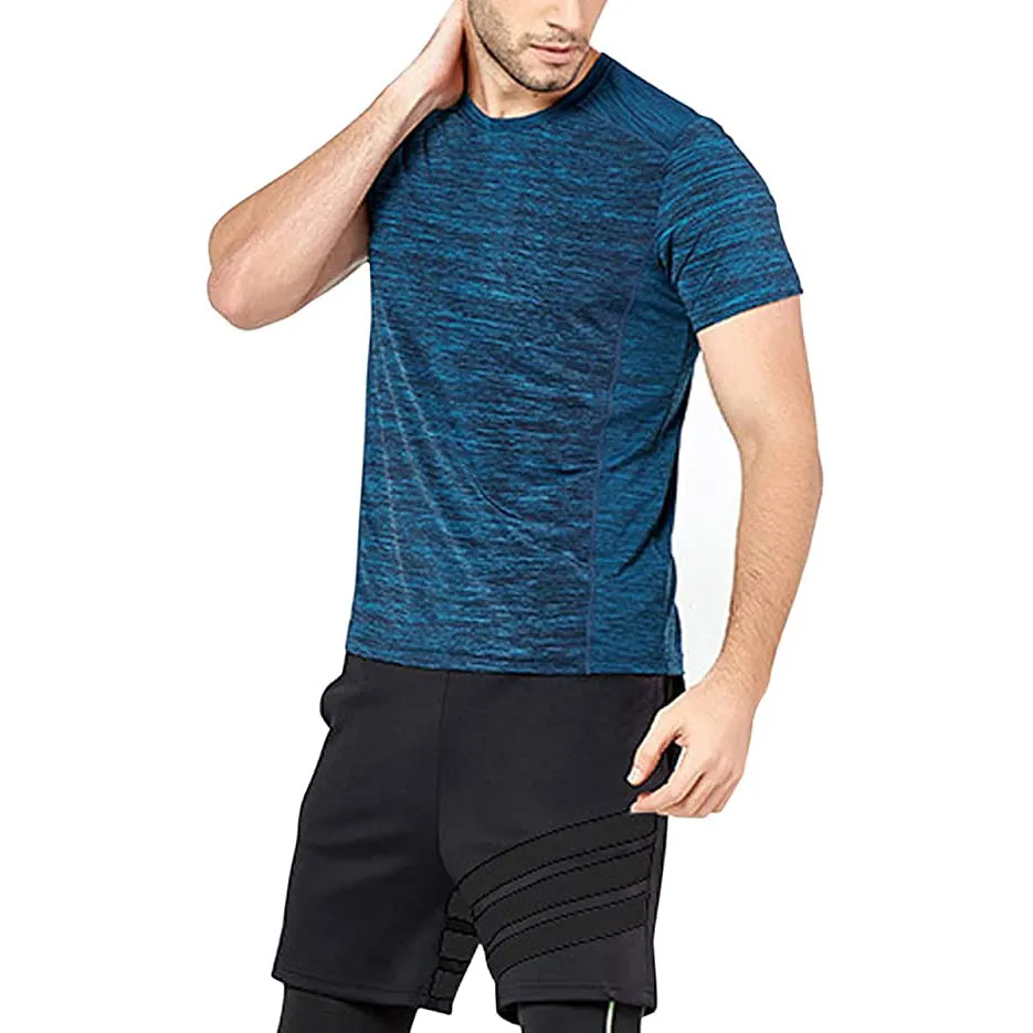 Sidiou Group Anniou Summer Gym Workout Running Tshirt Short Sleeve Quick Dry T-shirt Bodybuilding Training Sport T Shirt