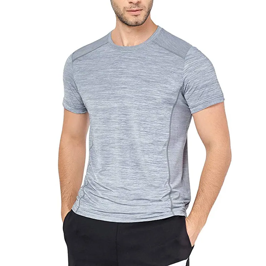 Sidiou Group Anniou Summer Gym Workout Running Tshirt Short Sleeve Quick Dry T-shirt Bodybuilding Training Sport T Shirt