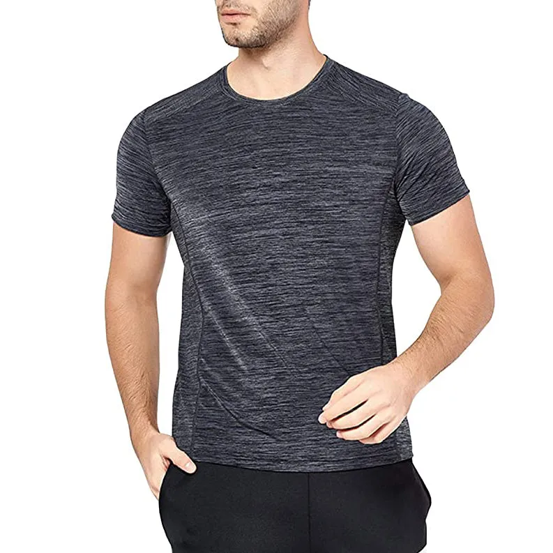 Sidiou Group Anniou Summer Gym Workout Running Tshirt Short Sleeve Quick Dry T-shirt Bodybuilding Training Sport T Shirt