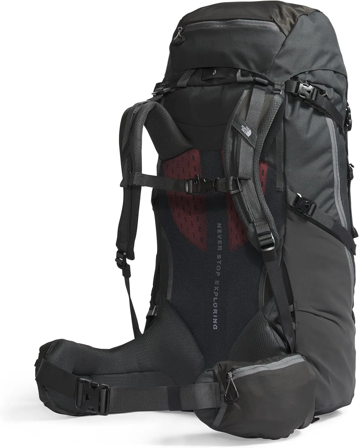 THE NORTH FACE Women's Terra 55 Backpacking Backpack, Asphalt Grey/TNF Black-NPF, X-Small/Small